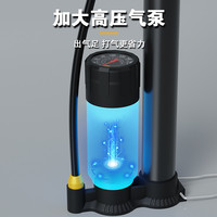 自行车打气筒家用通用公路电瓶车篮球新型高压带气压表摩托汽