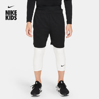 耐克（NIKE）儿童DRI-FIT大童男童速干训练七分紧身裤夏季FJ6819 100白/白/黑 XS