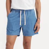 Levi's 李维斯 男士休闲牛仔短裤简约复古 A7366 亮蓝色 S