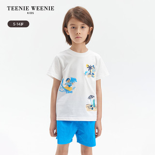 88VIP：TEENIEWEENIEKIDS TeenieWeenie Kids小熊童装24夏季新款男童纯棉柔软舒适短袖T恤