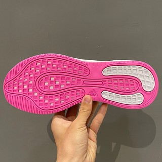 阿迪达斯 （adidas）休闲鞋女鞋2024夏季运动鞋网面透气轻便减震跑步鞋 FX6880白银灰桃红 36