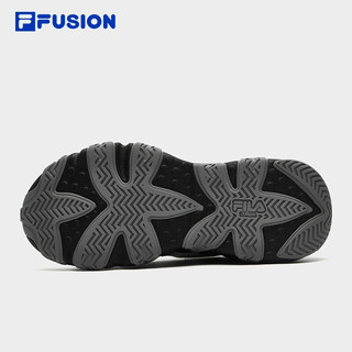 FILA FUSION斐乐潮牌STARFISH-CVS女鞋厚底鞋冬季帆布鞋 黑/奶白-BG 37.5