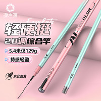 渔之源(Yuzhiyuan)AK鱼竿轻量钓鱼竿碳素台钓鱼竿鲫鱼竿渔具综合手竿超轻28调7.2米