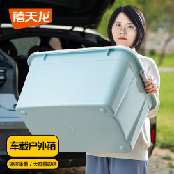 禧仕多禧天龙汽车后备箱收纳箱车载储物箱收纳盒51升单个装