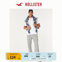 HOLLISTER宽松直筒加绒束腰运动裤卫裤 男  353613-1 灰色 XS