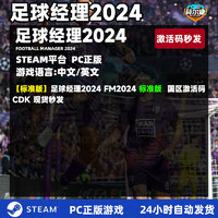 Steam fm2024 fm24 足球经理2024 footballmanager2024 国区激活码CDKey PC游戏中文正版 足球经理