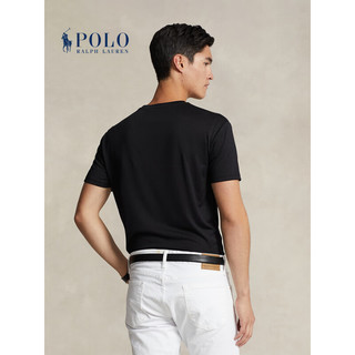 Polo Ralph Lauren 拉夫劳伦男装 24年春经典版平纹针织运动T恤RL18246 001-Polo黑 L（偏大）