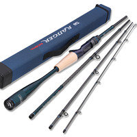 钓之屋（TSURINOYA） 钓之屋 游侠四节便携路亚竿高感度泛用竿鳜鱼竿FUJI配件 游侠 2.03米L调枪柄竿(C674L)