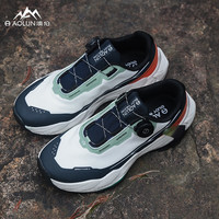 澳伦2024户外登山鞋运动休闲越野旅游跑步男鞋百搭时尚透气防滑 白兰 40 