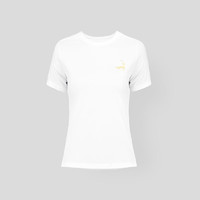 ULTRA GEAR优极男女生3D增能弹力速干短袖t恤马拉松跑步运动服速干上衣 优白（女款） XL
