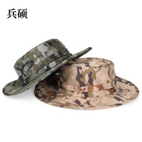 兵硕渔夫帽 21水墨纹冬季可调节奔尼帽 均码 水墨纹冬季帽可调节