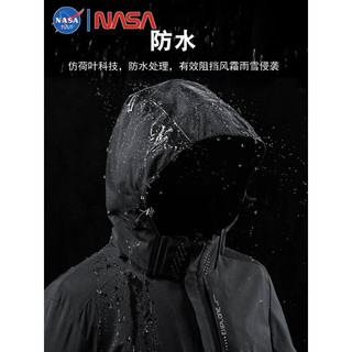 NASA WASSUP联名冲锋衣外套男女同款春夏季防风防水三合一可拆卸爬山户外 【三合一】象牙白 男女同款 5XL 【200-220斤】