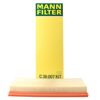 曼牌滤清器 曼牌(MANNFILTER)空气滤清器/空气滤芯C36007KIT(标致2008/4008/308/308S/408/雪铁龙C3-XR/C4L世嘉)厂家直发