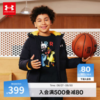 安德玛(Under Armour)男童羽绒服冬季新款儿童加厚保暖短款外套童装男大童羽绒服