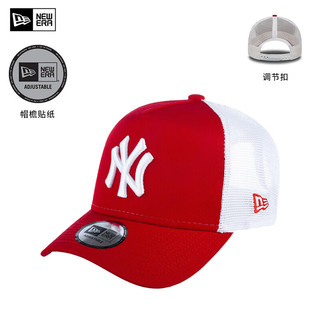 NEW ERA 纽亦华 棒球帽鸭舌帽男女同款 TRUCKER MLB洋基队 11588488红色NY