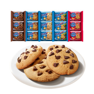 趣多多曲奇饼干五口味混合15包组合散装343g分享装每日零食