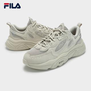 FILA 斐乐男鞋MARS 1S+复古运动鞋2024时尚火星鞋跑步鞋男 燕麦色-OM 40.5