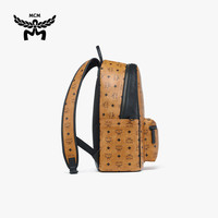 【夏季】MCM STARK 中号月桂叶logo双肩背包书包
