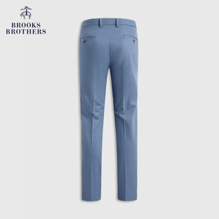 布克兄弟（BrooksBrothers）男士24春夏斜纹布修身长裤通勤休闲裤 4003-蓝色 36/34