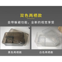 泽驭名宠 爬虫饲养盒守宫蜥蜴蜘蛛蛇蜗牛饲养盒昆虫蝎子乌龟角蛙饲养箱 小号两栖盒(黑白备注)