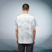 HLA 海澜之家 三国短袖T恤23夏季新款纯棉中国风山水风休闲上衣男