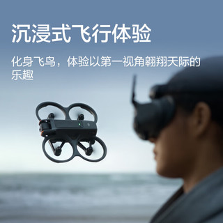大疆 DJI Avata 2 第一视角航拍无人机 飞行眼镜体感操控 仅飞行器版 随心换 1 年版 128G 内存卡