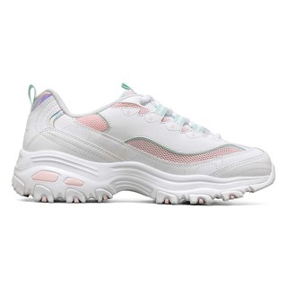 斯凯奇（Skechers）女鞋时尚春夏款网面透气厚底经典舒适轻便网布小白鞋休闲老爹鞋 【透气小白鞋】295-WLPK 37.5 偏大小半码拍 37.5/内长24.5cm