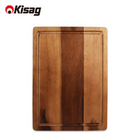 KISAG 进口带槽小砧板厨房家用方形案板无腊无漆相思实木导槽菜板