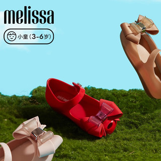 Melissa（梅丽莎）蝴蝶结小童魔术贴时尚单鞋33553 红色 10 内长16.5CM（27码适用）