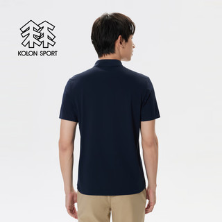 KOLON SPORT【SECO空气POLO】可隆男户外吸湿速干抗菌短袖POLO衫 LHPT4AT501-NV 藏蓝 XL