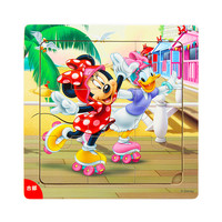 古部儿童早教木质拼图 带框底图 0-1-3岁宝宝启蒙玩具 男女孩 9片木质拼图-米奇1