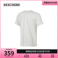88VIP：SKECHERS 斯凯奇 夏男凉感T恤圆领针织短袖透气舒适时尚简约打底衫