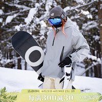 TERROR3L滑雪服单板男女套头卫衣专业冬防风耐磨保暖 PR03灰色套头上衣 L