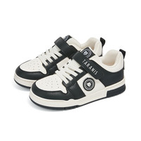 TARANIS 泰兰尼斯 儿童休闲板鞋 T02X4C4872 白/黑色 32码