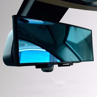 车小葱 适用于车内大视野后视镜 反光镜片防炫目倒车镜广角曲面蓝镜 蓝色
