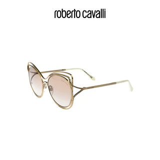 roberto cavalli 罗伯特·卡沃利 RC 女士金棕色圆形猫眼太阳镜Roberto Cavalli