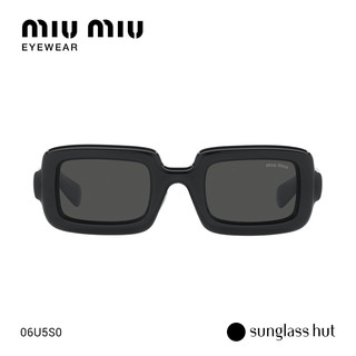 MIU MIU 缪缪 女新款时尚窄框方形框个性太阳眼镜 0MU 09XS