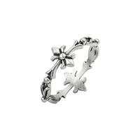 MONOLOGUE 独白 野心系列 MO61 女士鸢尾花复古Pt950铂金戒指 10号