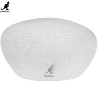 KANGOL 504贝雷帽休闲时尚潮流正反戴网眼鸭舌帽子 K0290 白色 L