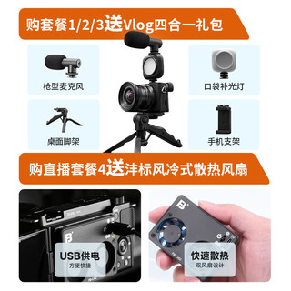 索尼（SONY）【12期】ZV-E10 微单数码相机 Vlog便携美颜直播 4K视频相机zve10 白色 ZV-E10L（16-50mm镜头）套装 套餐二（64G卡/电池滤镜）送Vlog礼包