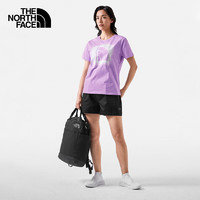 THE NORTH FACE 北面 短袖T恤女户外舒适休闲短袖7WES 紫色/HCP