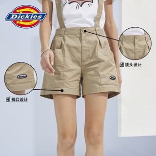 dickies 短裤 女式个性潮酷大裤兜背带短裤下装短裤10297 沙色 27