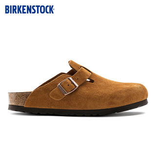 BIRKENSTOCK勃肯软木包头拖鞋外穿拖鞋Boston系列 棕色窄版1009543 37