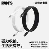 影视飓风 PAN'S 磁吸线 专业级Type-C数据线 100W磁吸自收纳充电线