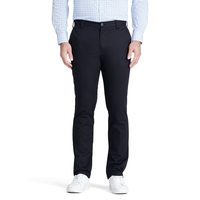 移动专享：IZOD 男士 美式奇诺平前直筒裤,Black,34x32