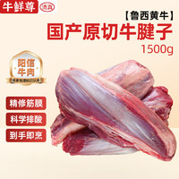 牛鲜尊 牛腱子国产原切谷饲鲁西黄牛 1.5kg 国家地标产品 阳信牛肉 1500g