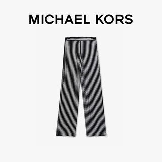 MICHAEL KORS 女士条纹拼色宽松阔腿裤长裤