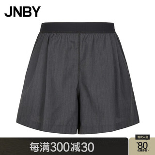 JNBY24夏短裤休闲宽松直筒5O4E1592H 010/杂黑 S