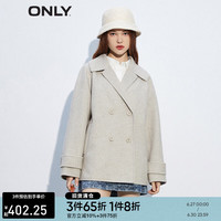 ONLY时尚休闲百搭保暖短款毛呢大衣女|12234T002 H91 奥布里紫格AUBREY CHECK 160/80A/S