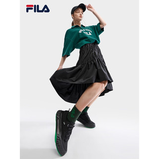 斐乐（FILA）FOSSO女鞋复古帆布鞋时尚轻便舒适休闲鞋 黑-BK 36.5